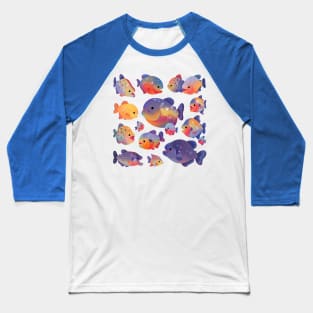 Happy Piranha Baseball T-Shirt